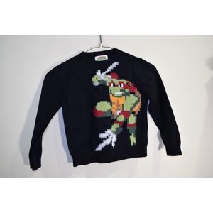 Andy & Evan x Teenage Mutant Ninja Turtles TMNT BOYS 7 Quality Sweater Black